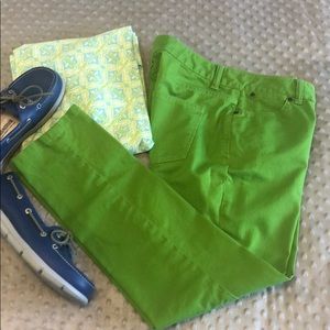 Talbots Signature Slim Ankle Green Jeans/Pants EUC